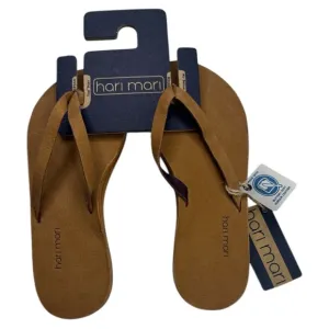 Hari Mari Meadows Tobacco Flip Flop Sandals Shoe NWT Size: 6