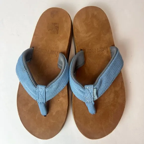 Hari Mari Men's Scouts Flip Flops Sandals Blue Sz 9
