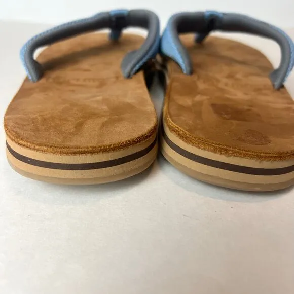 Hari Mari Men's Scouts Flip Flops Sandals Blue Sz 9