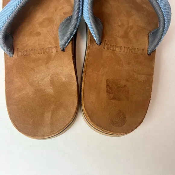 Hari Mari Men's Scouts Flip Flops Sandals Blue Sz 9