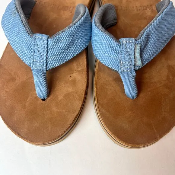 Hari Mari Men's Scouts Flip Flops Sandals Blue Sz 9