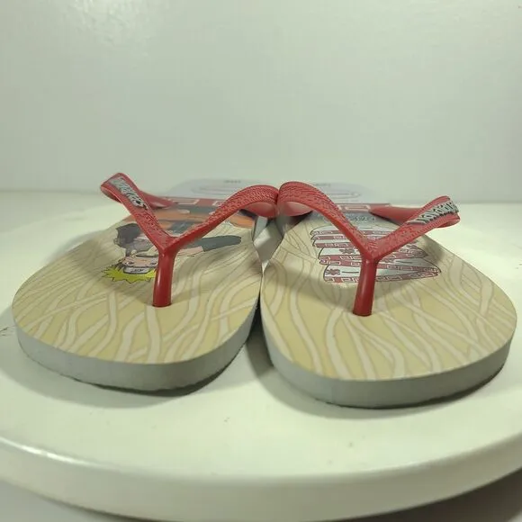 Havaianas Top Naruto Stee Grey Flip Flops Sandals US Sz 9 - 10 EU Sz 43 - 44 EUC