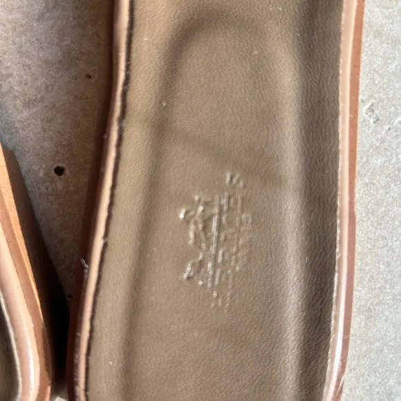 HERMÉS ORAN Tan Leather Sandals- size 41