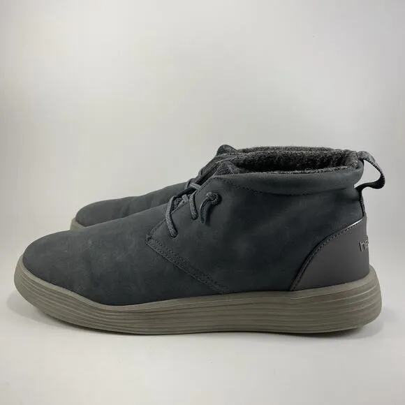 Hey Dude Jo Recycled Leather Shoes Water Resistant Easy-on Lace Men Size 11