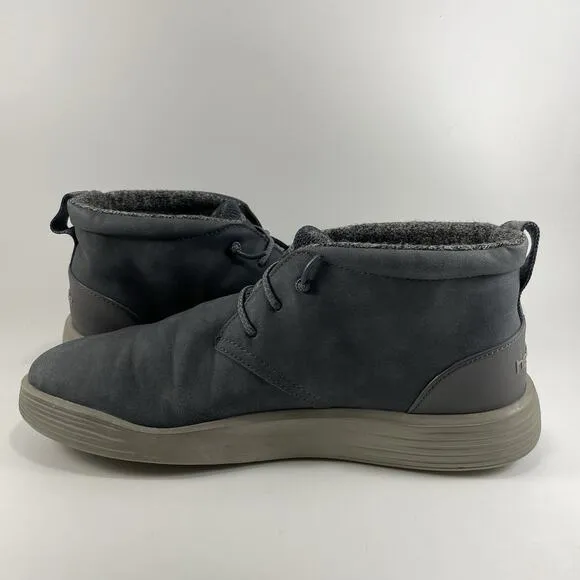 Hey Dude Jo Recycled Leather Shoes Water Resistant Easy-on Lace Men Size 11
