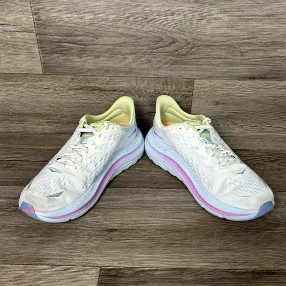HOKA Kawana Running Sneaker Women's 7B White Ice Water Trainer Shoes Lightweight