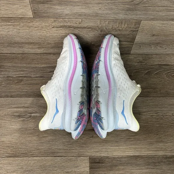 HOKA Kawana Running Sneaker Women's 7B White Ice Water Trainer Shoes Lightweight