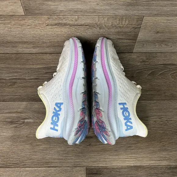 HOKA Kawana Running Sneaker Women's 7B White Ice Water Trainer Shoes Lightweight
