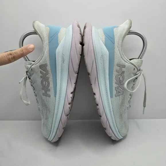 Hoka | Mach pastel blue purple sporty lightweight running sneakers | WMS 7.5