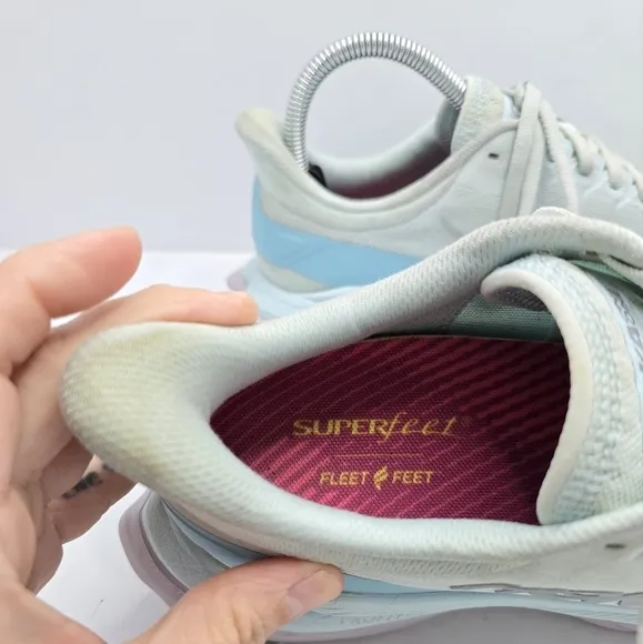Hoka | Mach pastel blue purple sporty lightweight running sneakers | WMS 7.5