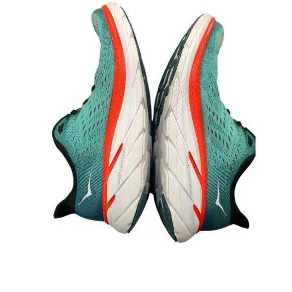 Hoka One One Clifton 8 Men’s Running Shoes Teal/Black Size US 8.5D