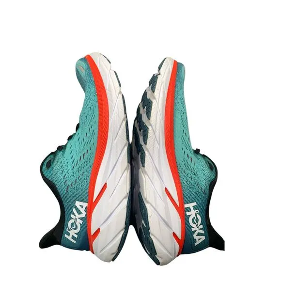 Hoka One One Clifton 8 Men’s Running Shoes Teal/Black Size US 8.5D
