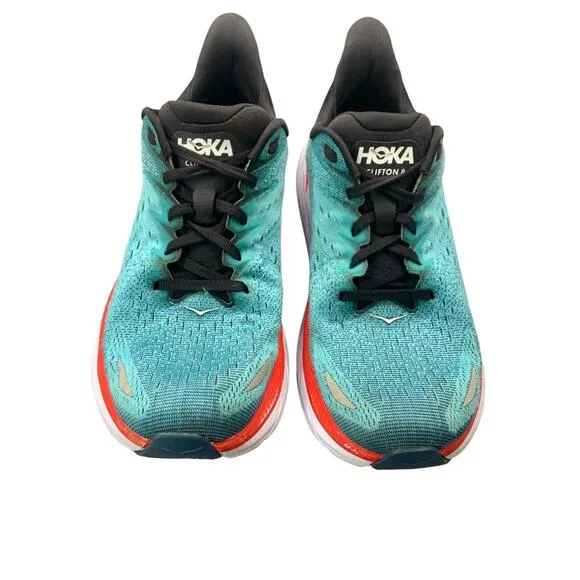 Hoka One One Clifton 8 Men’s Running Shoes Teal/Black Size US 8.5D