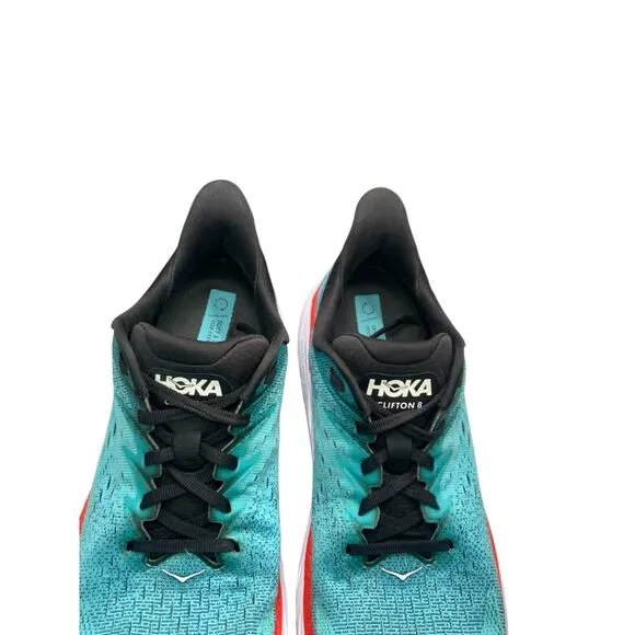 Hoka One One Clifton 8 Men’s Running Shoes Teal/Black Size US 8.5D