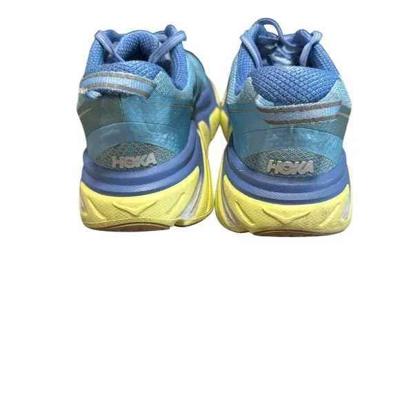 Hoka One One Infinite Blue Yellow Women’s Size 9.5 Athletic Shoes Sneakers Run