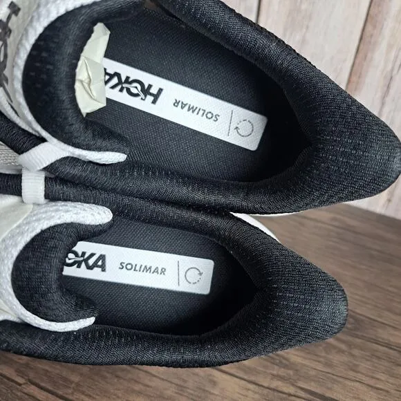 Hoka One One Solimar Lightweight Running Sneaker Men's Sz 9 D White Cosmic Gray