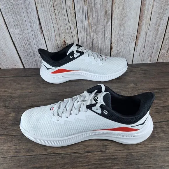 Hoka One One Solimar Lightweight Running Sneaker Men's Sz 9 D White Cosmic Gray
