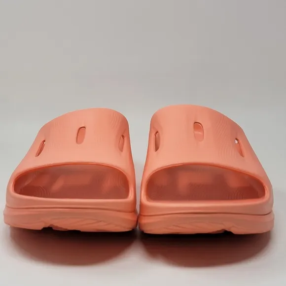 HOKA Ora Recovery Slides 3 Sandals Comfort Papaya Men's Size 12 Women's 14 New