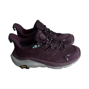 Hoka Shoes Womens 8.5 Grape Wine Kaha 2 Low GTX Waterproof Gortex Vibram Sole