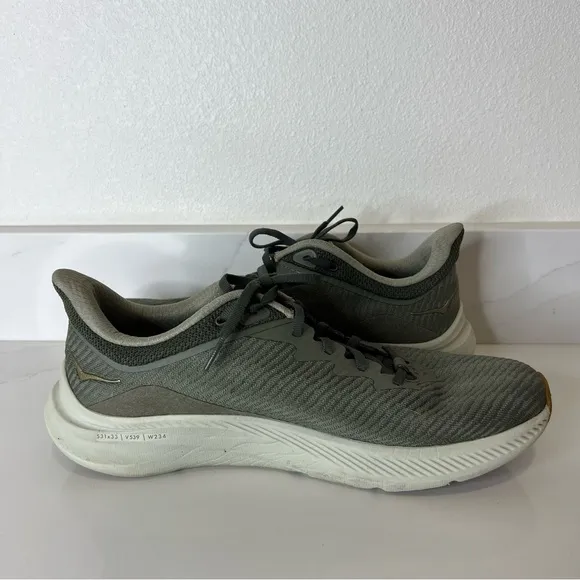 HOKA Solimar Mens Running Shoes Olive Green Lightweight Athletic Size 11