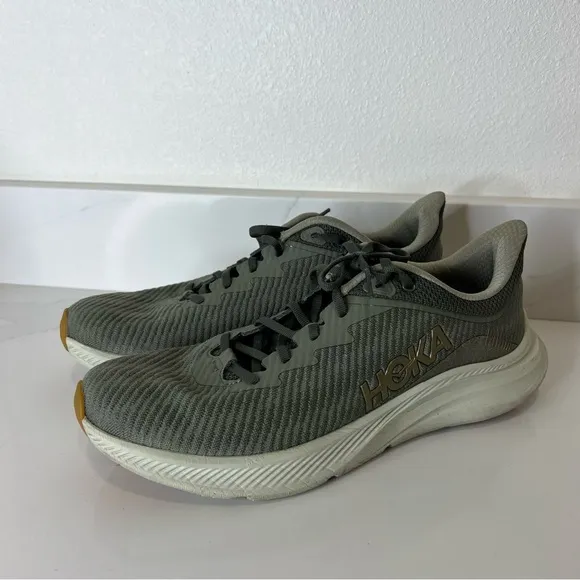HOKA Solimar Mens Running Shoes Olive Green Lightweight Athletic Size 11