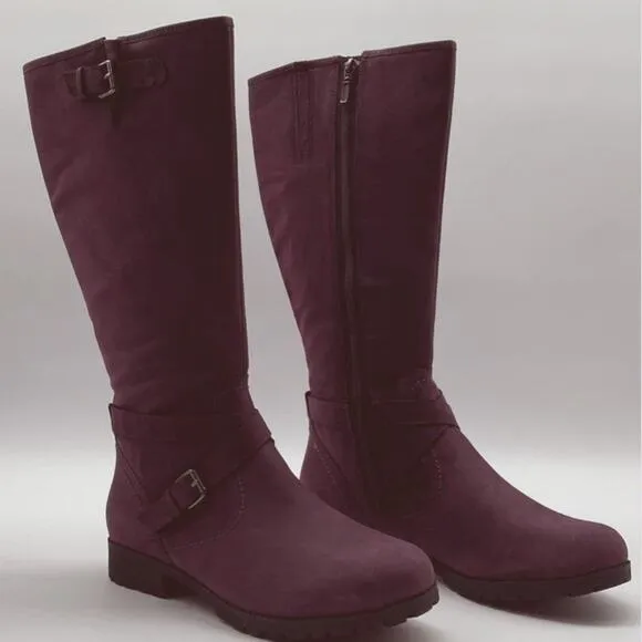 Hotter Purple Women’s Belle Tall Boots -‎ Size 9.5