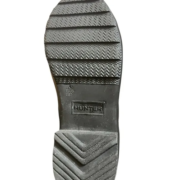 Hunter Black Tall Rain Boots, Women’s 7