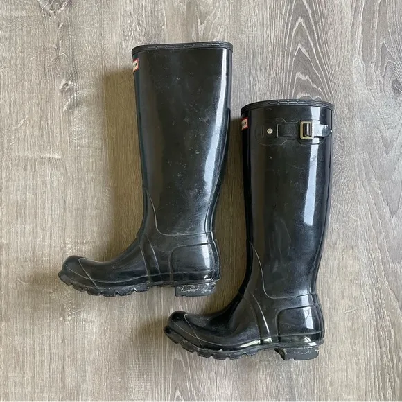 Hunter Boots The Original Tall Gloss Rain Boots