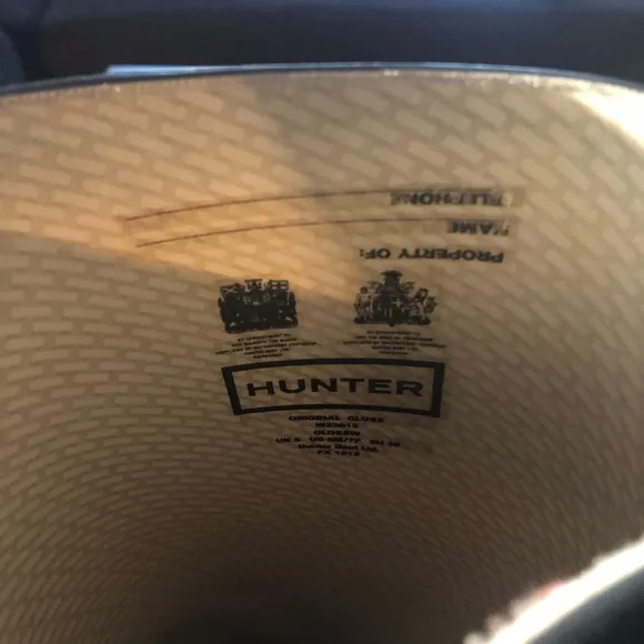 Hunter Boots with Two Pairs of Hunter Boot Socks
