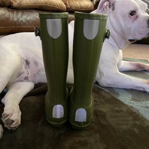 Hunter Green Monster Eyes Tall Boots💚💚💚