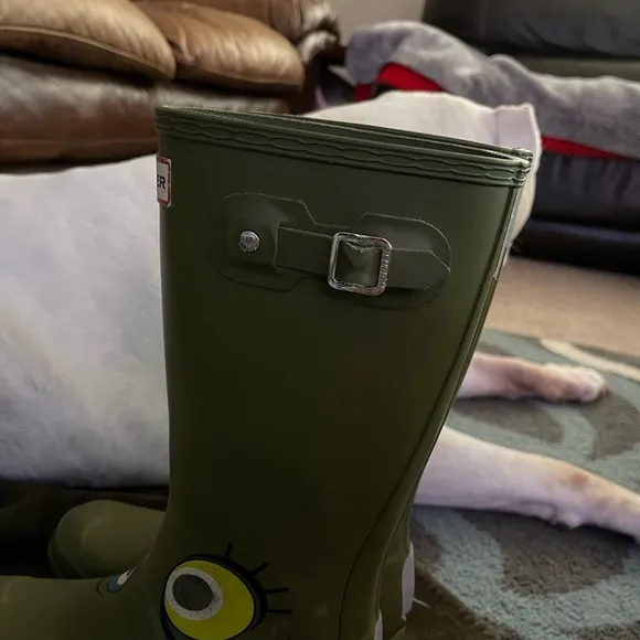 Hunter Green Monster Eyes Tall Boots💚💚💚