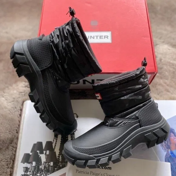 Hunter Intrepid Insulated Camo Short Snow Boots