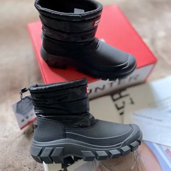 Hunter Intrepid Insulated Camo Short Snow Boots
