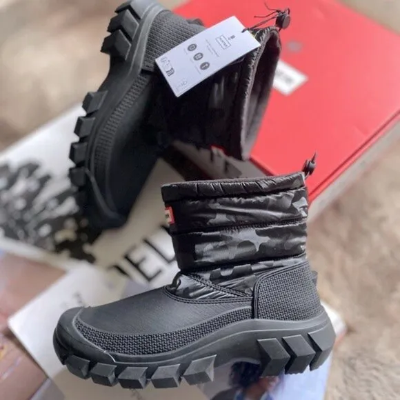 Hunter Intrepid Insulated Camo Short Snow Boots