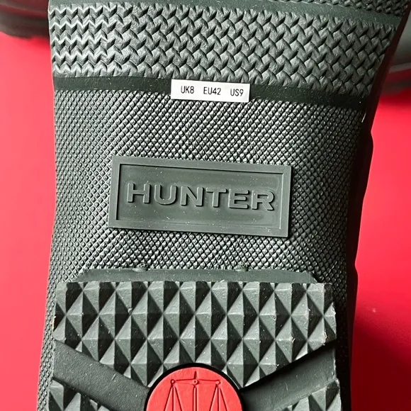Hunter Men’s Original Side Adjustable Short Rain Boot Size 9 Dark Olive