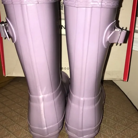 Hunter Original Boots, Size-6 Women’s; Lavender
