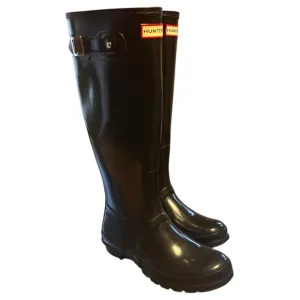 HUNTER Original Gloss Tall black rain boots EU 39