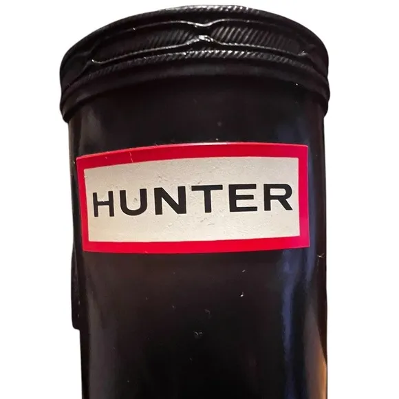HUNTER Original Gloss Tall black rain boots EU 39