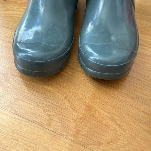 Hunter Original Gloss Tall Rain Boots Luna Gray with liners size 7