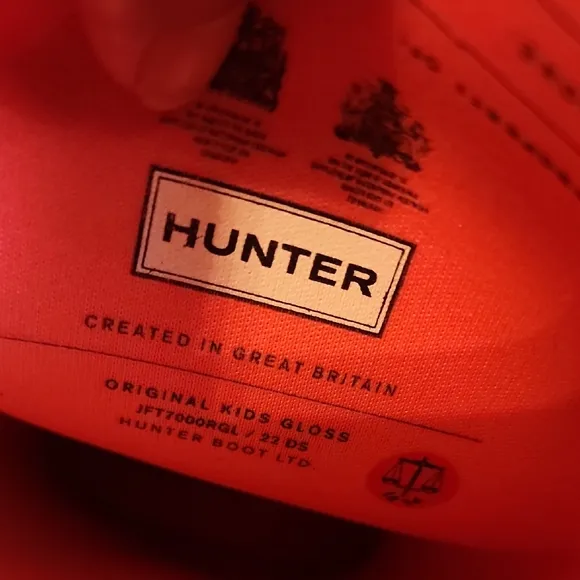 Hunter Original Kids Gloss Tall Rain Boots in Hyper Pink