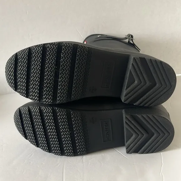 Hunter - Original Short Black Rain Boots -size 9