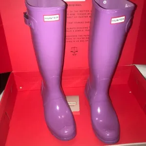Hunter original tall boots lilac purple rain boots
