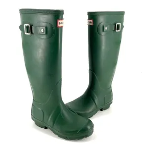 HUNTER Original Tall Green Rubber Rain Boots