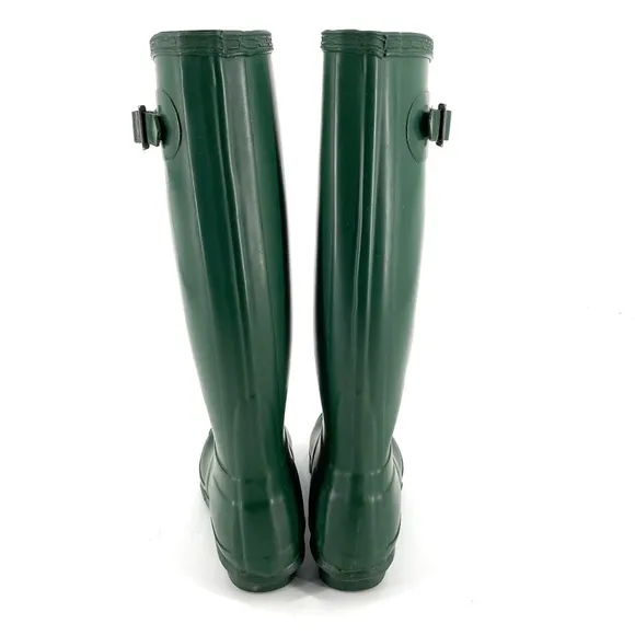HUNTER Original Tall Green Rubber Rain Boots