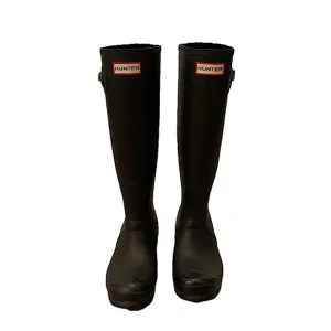 Hunter Original Tall Rain Boots for Women US 6 Black Classics Spring trending