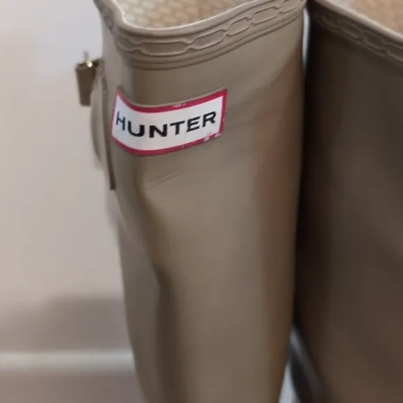 Hunter original tall rain boots size 5