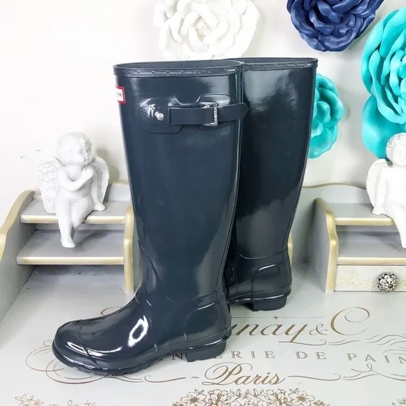 𝅺Hunter original women’s tall glass rain boots