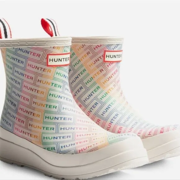 Hunter Play Logo Waterproof Short Boots