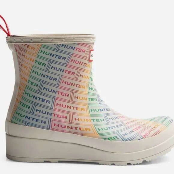 Hunter Play Logo Waterproof Short Boots