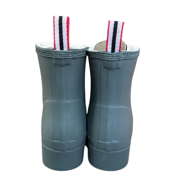Hunter® Play Short Sherpa Insulated Wellington Rain Boots Urban Grey Womens US 9